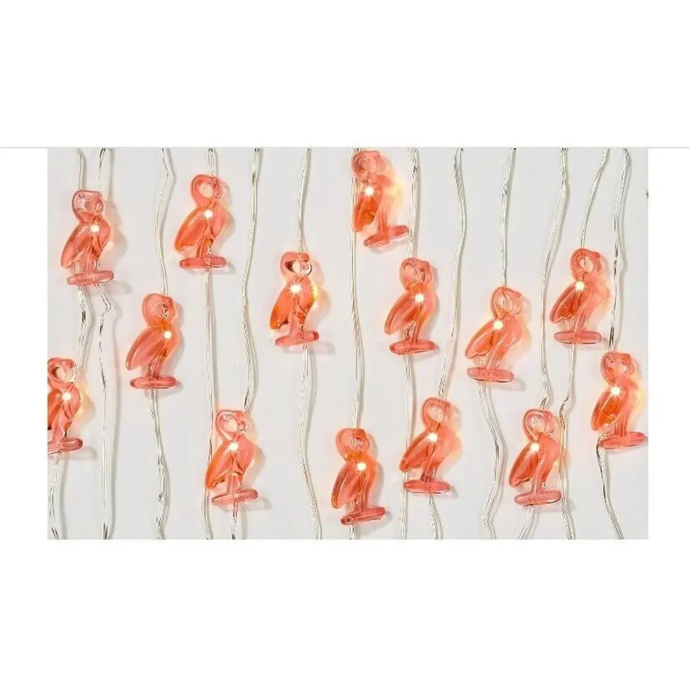 Talking Tables New Tropical Mini Pink Flamingo LED Lights Set Of 2 Decor Party